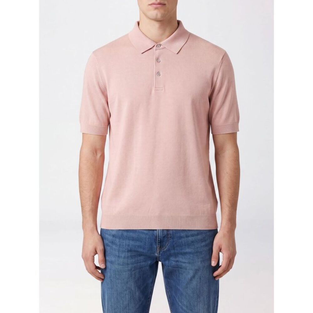 Herno Short-Sleeve Polo Shirt In Pure Cotton With Classic Collar